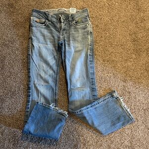 Ariat Light Blue Boot Cut Jeans - Frayed Hem